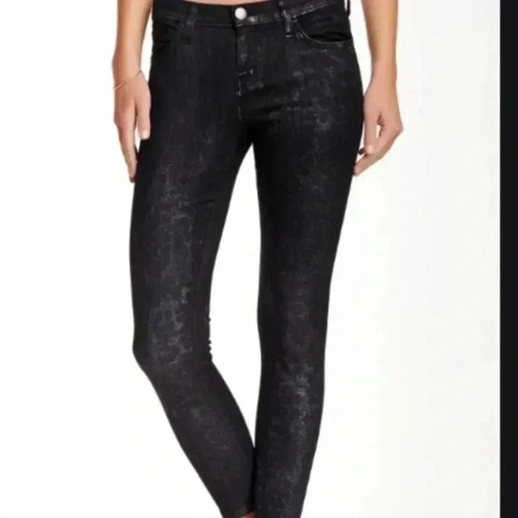 Current/Elliott Stiletto Highland Leopard Jeans Sz 25 - Picture 4 of 9